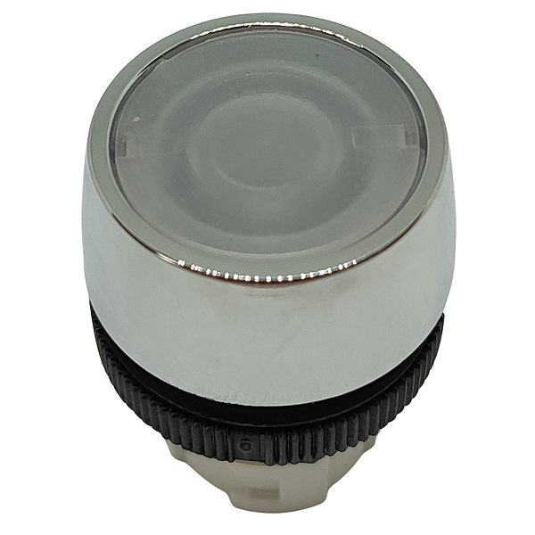 B2/10 BOTÃO 022 FACEADO CROMADO TRANSPARENTE 13001010 SCHMERSAL