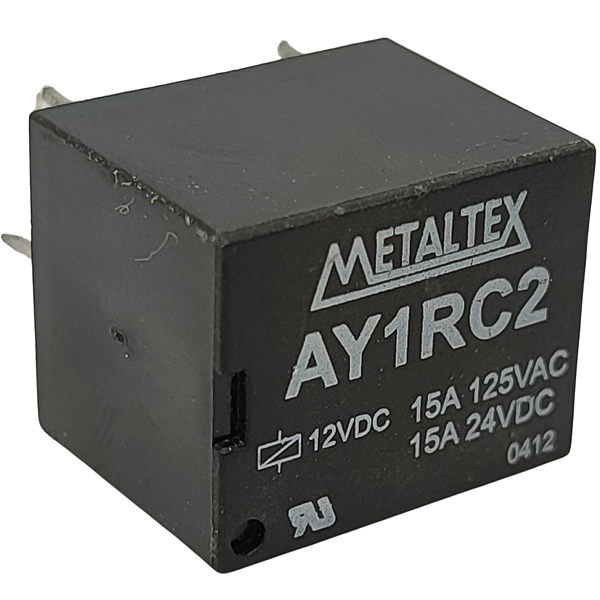 AY1RC2 RELÉ 1 REV 15A 12VCC 49902427 METALTEX