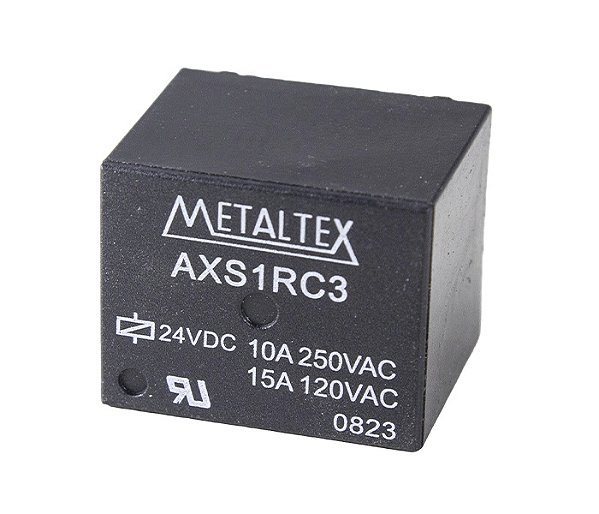 AX1RC3 RELÉ 1 CONTATO REVERSÍVEL 15A BOBINA 24VCC I12492 METÁLTEX