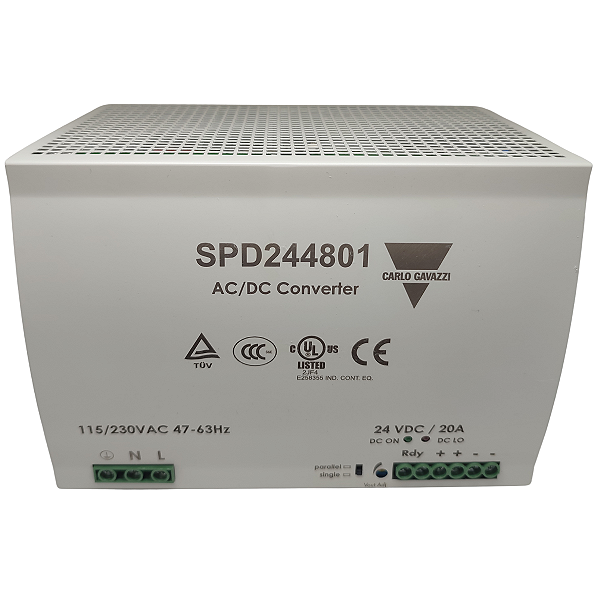 SPD24-4801 FONTE DE ALIMENTAÇÃO 24V 20A 480W CARLO GAVAZZI