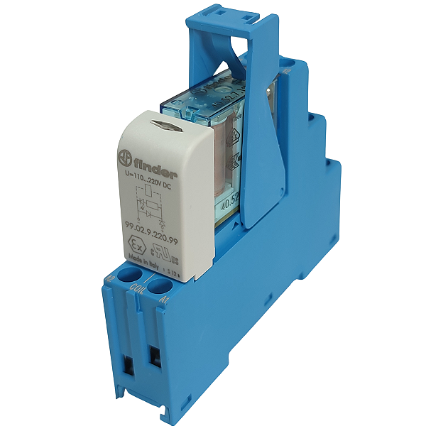 48.52.7.125.0050.SPA RELÉ MODULAR INTERFACE 2 REVERSÍVEIS 125 VDC FINDER