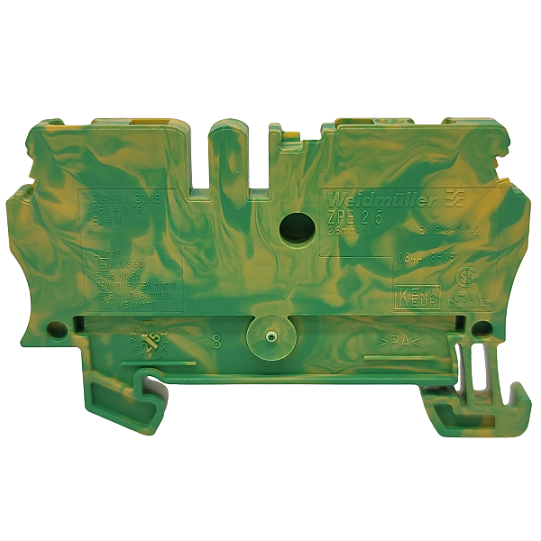ZPE 2.5 CONECTOR 2,5MM² 300A VERDE-AMARELO 1608640000 WEIDMULLER