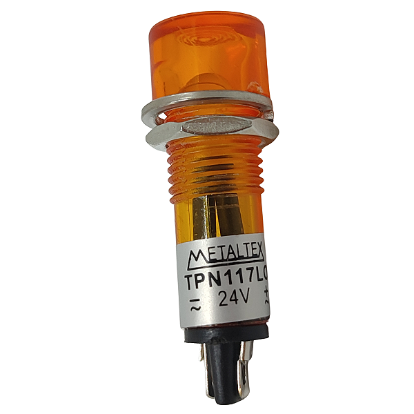 TPN-117LO SINALIZADOR LED 11MM 24VCA/CC LARANJA I21004 METALTEX