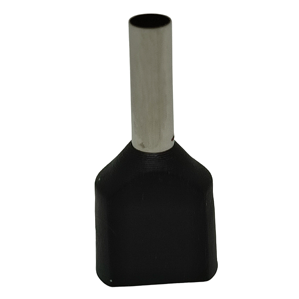 PZCY-TE1508-BLACK ILHOS DUPLO PRÉ-ISOLADO 1,5MM² CONDUTOR 8MM PRETO PENZEL 100 UNID.