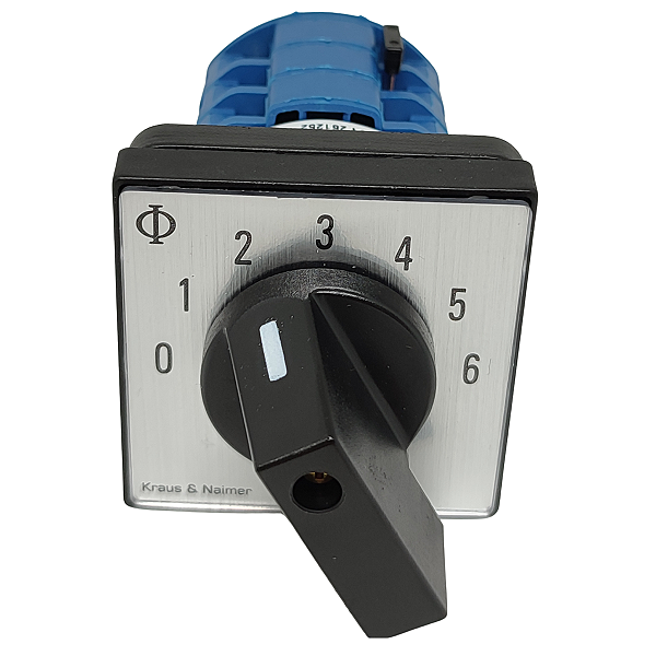 CB8.A244.600.E CHAVE SELETORA 0+6 POSIÇÕES 1 PÓLO 12A KRAUS & NAIMER