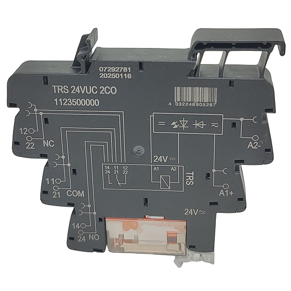 TRS 24VUC 2CO ACOPLADOR À RELÉ 24V 8A 1123500000 WEIDMULLER