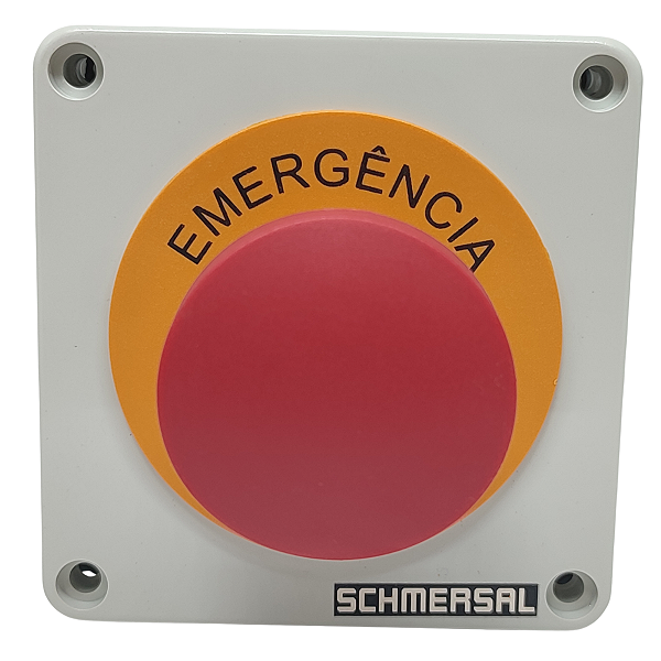 CX ABS 80X82X55 CAIXA TERMOPLÁSTICA ABS MONTADA COM BOTÃO DE EMERGÊNCIA 168228 SCHMERSAL