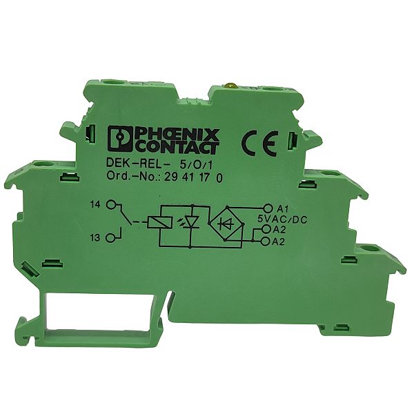 DEK-REL- 5/O/1 MÓDULO DE RELÉ 5 V AC/DC 6,2MM 2941170 PHOENIX CONTACT