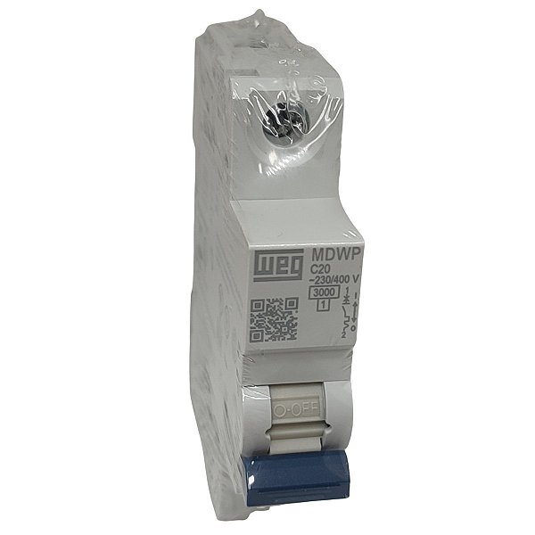 MDWP-C20-1 MINI DISJUNTOR 20A 1 PÓLO CURVA C 15265683 WEG