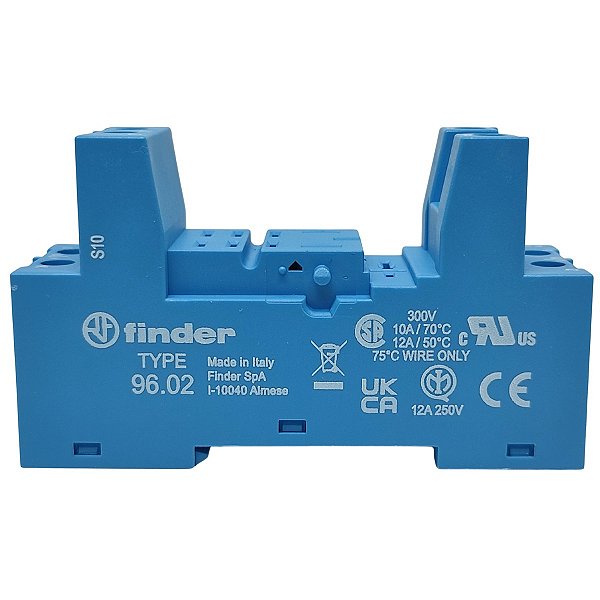96.02.SMA BASE PARA TRILHO DIN 35MM PARA RELÉ SÉRIE 56 FINDER