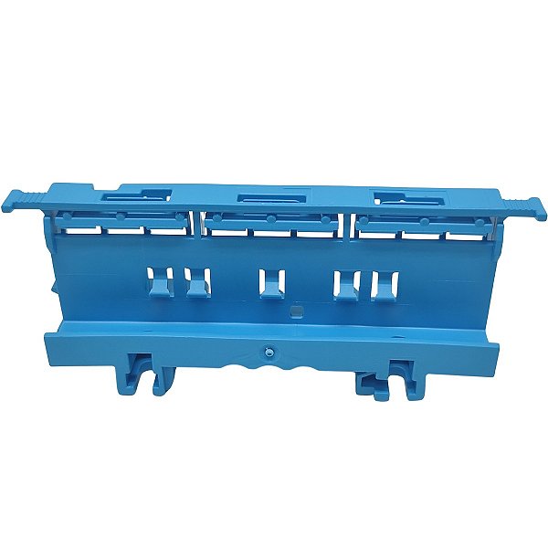 221-510/000-006 SUPORTE PARA FAMÍLIA 221 PARA 6MM² PARA FIXAÇÃO EM TRILHO DIN AZUL WAGO