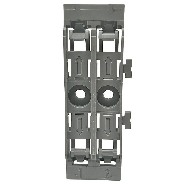 221-2522 BASE DE MONTAGEM PARA 2 CONECTORES INLINE COM ALAVANCA PARA MONTAGEM COM PARAFUSO WAGO