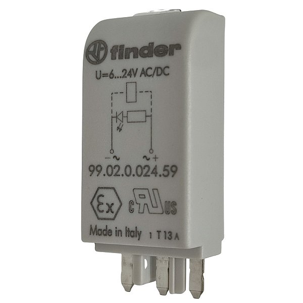 99.02.0.024.59 MÓDULO DE SINALIZAÇÃO 6 À 24VDC/AC FINDER