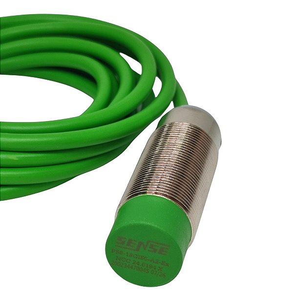 PS8-18GI50-A2-EX SENSOR INDUTIVO M18 10 A 30VCC 08MM CABO 2M 4 FIOS 5000005419-SE SENSE TE