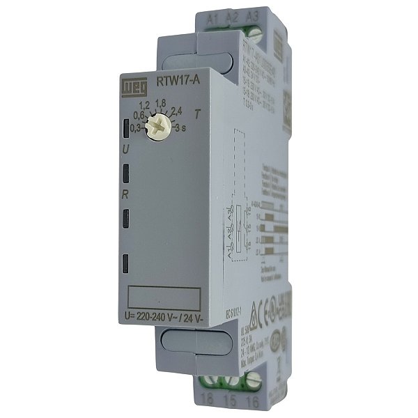 RTW17- A01U003SE40 RELÉ TEMPORIZADOR 220-240V 50-60Hz 24VDC 12735287 WEG