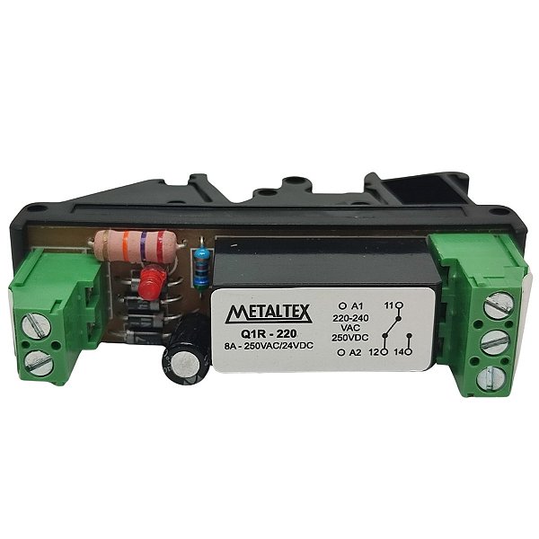 Q1R-220 INTERFACE RELÉ 220VCA/VCC 1 REVERSÍVEL 8A P09972 METALTEX