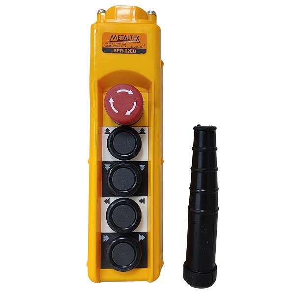 BPR-62ED BOTOEIRA PONTE ROLANTE 2 EIXOS DUPLA VELOCIDADE COM EMERGÊNCIA I14037 METALTEX