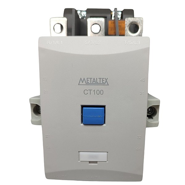 CT100-H5-322 CONTATOR TRIPOLAR 105A/AC3 220VCA 2NA+2NF I21064 METALTEX