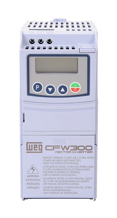 CFW300A02P6S2NB20 INVERSOR DE FREQUÊNCIA 0,5CV 220VCA MONOFÁSICO WEG 13059320