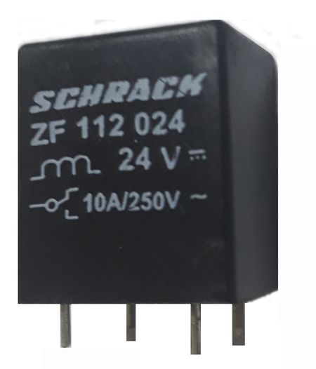ZF 112 024 24VDC 10A/250VAC RELE 5 PINOS SCHRACK