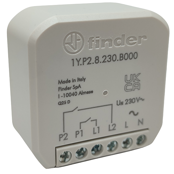 1Y.P2.8.230.B000 RELÉ INTERFACE 2 CANAIS BLUETOOTH 230 VAC YESLY FINDER