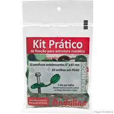 Kit parafuso Fixação para Telhas Onduline Verde