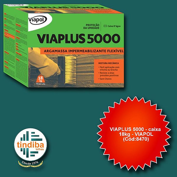 Viaplus 5000 - caixa 18kg Viapol (Cód:8470)