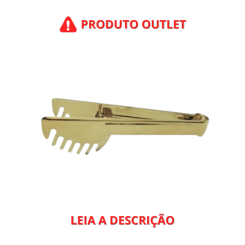 Pegador de Massa Victoria Dourado em Aço Inox OUTLET