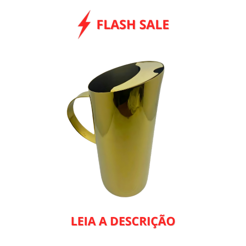 Jarra Lena Dourada em Aço Inox 1,5L