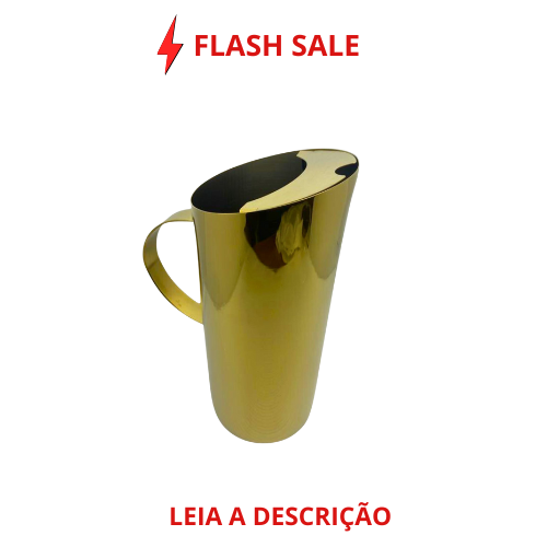 Jarra Lena Dourada em Aço Inox 1,5L