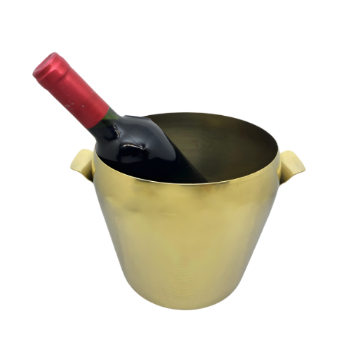 Balde para Garrafas Luxor Dourado em Aço Inox 3L