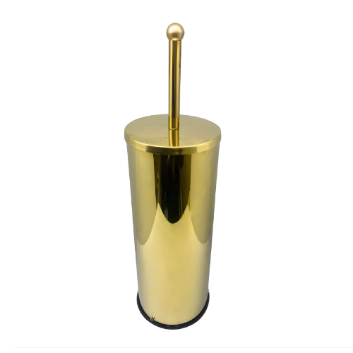 Porta Papel Higiênico Aurora 4 Rolos Dourado em Aço Inox