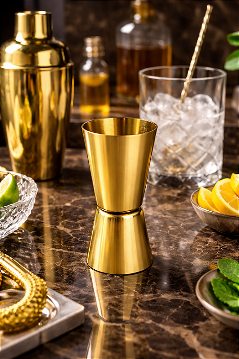 Dosador de Bebidas Duplo Apolo em Aço Inox 50ml