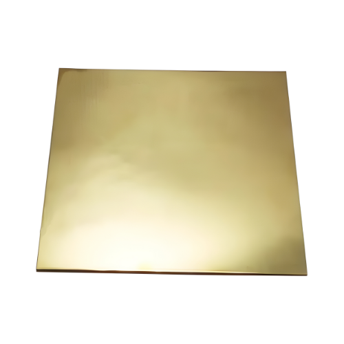 Ralo Aires Cego Quadrado Dourado em Aço Inox 15cmx15cm