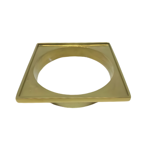 Porta Grelha Filipe Quadrado Dourado em Alumínio