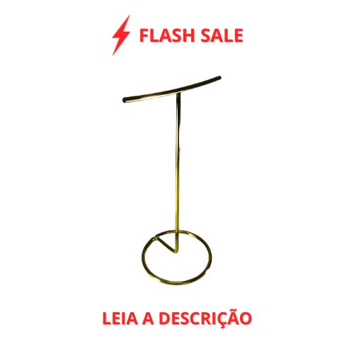 Toalheiro de Bancada Luigi Dourado em Aço Inox