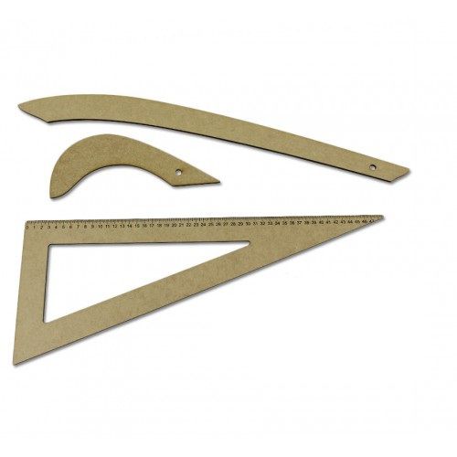 Kit de Réguas para Modelagem MDF