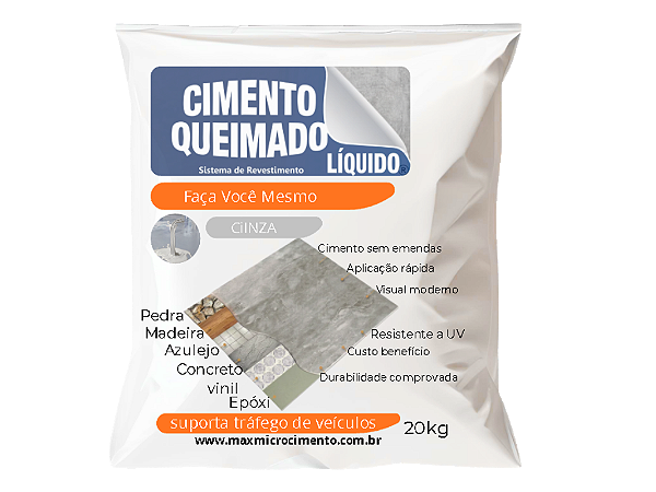 Cimento Queimado Liquido Piso 20kg