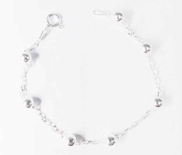 Pulseira De Prata Cartier E Bolinhas – Joia em Prata 925 de Qualidade