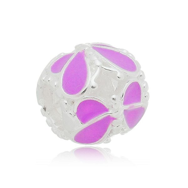 Berloque De Prata Borboleta Lilás – Joia em Prata 925 de Qualidade