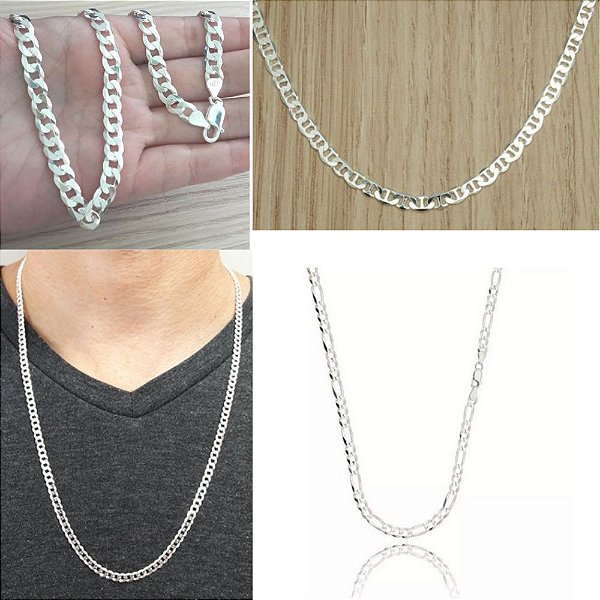 KIT REVENDA CORRENTE DE PRATA MASCULINA 1