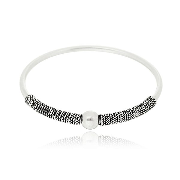 Bracelete Prata De Bali Padang – Joia em Prata 925 de Qualidade