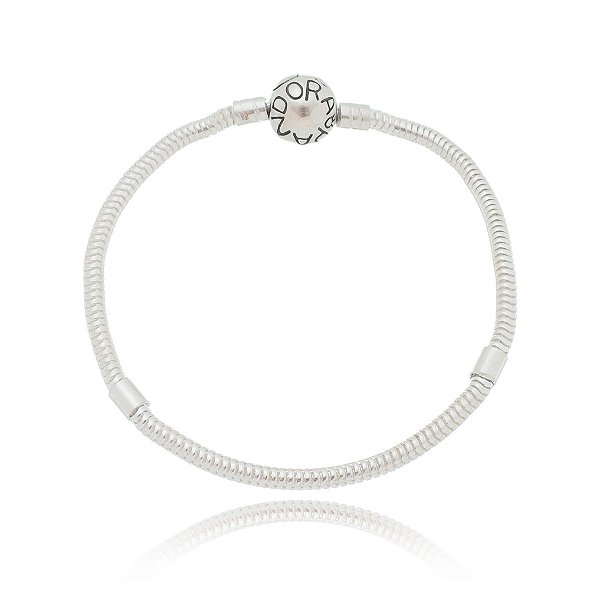 Pulseira De Prata Para Berloques Fecho Redondo 20 Cm – Joia em Prata 925 de Qualidade