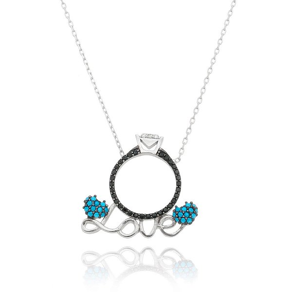 Colar De Prata Compromisso Linha Luxo – Joia em Prata 925 de Qualidade