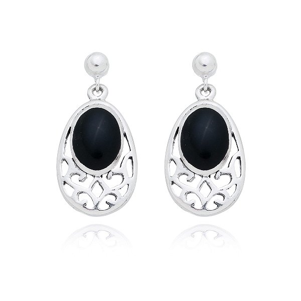 Brinco De Prata Julia Roberts Pedra Natural – Joia em Prata 925 de Qualidade