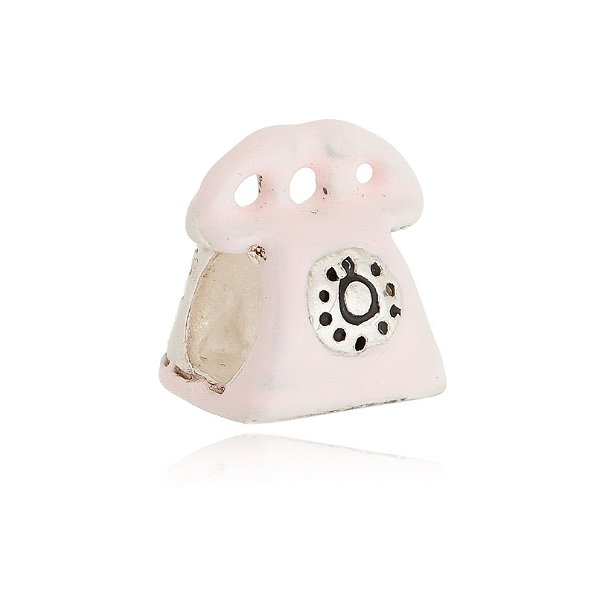 Berloque De Prata Telefone Antigo – Joia em Prata 925 de Qualidade