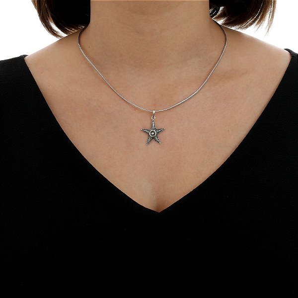 Conjunto De Prata Pulseira E Colar Courinho Mar – Joia em Prata 925 de Qualidade