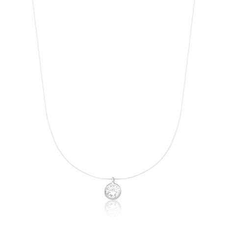 Colar De Silicone Ponto De Luz Prata 5Mm – Joia em Prata 925 de Qualidade