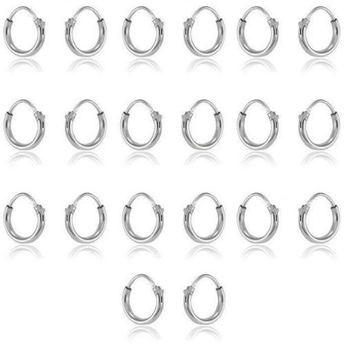 KIT 10 ARGOLINHA DE PRATA PEQUENA 1,3CM