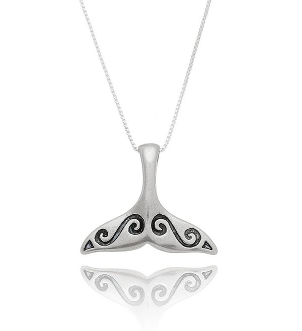 Colar De Prata Rabo De Baleia Dupla Face – Joia em Prata 925 de Qualidade
